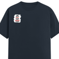 Female Classic Crew T-Shirt | Regular Fit | 180 GSM Bio-Washed Cotton Blend | Pre-Shrunk, Double-Stitched | Women | Personalized | Typography | Democracy | Strength | Self-purchase | Assertive - right pocket - Navy Blue - mockup 4