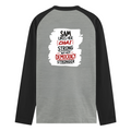 Male Raglan T-Shirt | Men's Regular Fit | 180 GSM Bio-Washed Fabric | Double Stitched, Ribbed Neck | Personalized | Typography | Democracy | Strength | Self-purchase | Assertive - back - mockup 2