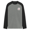 Male Raglan T-Shirt | Men's Regular Fit | 180 GSM Bio-Washed Fabric | Double Stitched, Ribbed Neck | Personalized | Typography | Democracy | Strength | Self-purchase | Assertive - right pocket - mockup 4