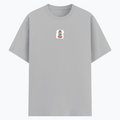 Basic T-Shirt | Unisex Fit XS-2XL | Poly-Cotton Blend 180 GSM | Soft Finish, Durable Stitching | Adults | Personalized | Typography | Democracy | Strength | Self-purchase | Assertive - front - Grey Melange - mockup 1
