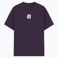Basic T-Shirt | Unisex Fit XS-2XL | Poly-Cotton Blend 180 GSM | Soft Finish, Durable Stitching | Adults | Personalized | Typography | Democracy | Strength | Self-purchase | Assertive - front - Purple melange - mockup 1