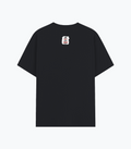 Basic T-Shirt | Unisex Fit XS-2XL | Poly-Cotton Blend 180 GSM | Soft Finish, Durable Stitching | Adults | Personalized | Typography | Democracy | Strength | Self-purchase | Assertive - back - Black melange - mockup 2
