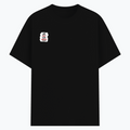 Basic T-Shirt | Unisex Fit XS-2XL | Poly-Cotton Blend 180 GSM | Soft Finish, Durable Stitching | Adults | Personalized | Typography | Democracy | Strength | Self-purchase | Assertive - right pocket - Black - mockup 4
