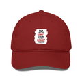 Classic Baseball Cap | Universal Fit | Drill Cotton | Breathable Sun Protection | Unisex | Personalized | Typography | Democracy | Strength | Self-purchase | Assertive - front - Red - mockup 1