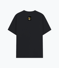 Basic T-Shirt | Unisex Fit XS-2XL | Poly-Cotton Blend 180 GSM | Soft Finish, Durable Stitching | Adults | Personalized | Typography | Self-improvement | Perseverance | Everyday | Empowering | Strong Until The End - back - Black melange - mockup 2