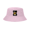Classic Bucket Hat | Unisex Adults | Heavy Cotton | Wide Brim Sun Protection | Comfortable Fit | Personalized | Typography | Self-improvement | Perseverance | Everyday | Empowering | Strong Until The End - front - Light Baby Pink - mockup 1