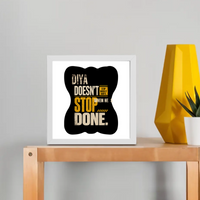 Framed Poster | Multiple Sizes | 300 GSM Art Paper | Laminated | Fade-Proof | Home Decor | Personalized | Typography | Self-improvement | Perseverance | Everyday | Empowering | Strong Until The End