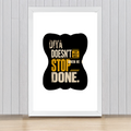 Framed Poster | Multiple Sizes | 300 GSM Art Paper | Laminated | Fade-Proof | Home Decor | Personalized | Typography | Self-improvement | Perseverance | Everyday | Empowering | Strong Until The End - front_16x24In - 16x24In - mockup 10