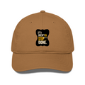 Classic Baseball Cap | Universal Fit | Drill Cotton | Breathable Sun Protection | Unisex | Personalized | Typography | Self-improvement | Perseverance | Everyday | Empowering | Strong Until The End - front - Khaki - mockup 1