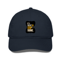 Classic Baseball Cap | Universal Fit | Drill Cotton | Breathable Sun Protection | Unisex | Personalized | Typography | Self-improvement | Perseverance | Everyday | Empowering | Strong Until The End - front - Navy Blue - mockup 1