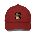 Classic Baseball Cap | Universal Fit | Drill Cotton | Breathable Sun Protection | Unisex | Personalized | Typography | Self-improvement | Perseverance | Everyday | Empowering | Strong Until The End - front - Red - mockup 1