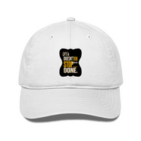 Classic Baseball Cap | Universal Fit | Drill Cotton | Breathable Sun Protection | Unisex | Personalized | Typography | Self-improvement | Perseverance | Everyday | Empowering | Strong Until The End