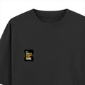 Oversized Classic T-Shirt | Unisex Relaxed Fit | 100% Super-Combed Cotton | Pre-Shrunk, Double-Stitched | Adults | Personalized | Typography | Self-improvement | Perseverance | Everyday | Empowering | Strong Until The End - left pocket - Black - mockup 3