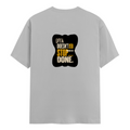 Male Classic Crew T-Shirt | Men's Regular Fit | 180 GSM Bio-Washed Cotton | Pre-Shrunk, Double-Stitched | Personalized | Typography | Self-improvement | Perseverance | Everyday | Empowering | Strong Until The End - back - Grey Melange - mockup 2