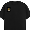 Male Classic Crew T-Shirt | Men's Regular Fit | 180 GSM Bio-Washed Cotton | Pre-Shrunk, Double-Stitched | Personalized | Typography | Self-improvement | Perseverance | Everyday | Empowering | Strong Until The End - right pocket - Black - mockup 4