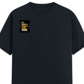 Male Classic Crew T-Shirt | Men's Regular Fit | 180 GSM Bio-Washed Cotton | Pre-Shrunk, Double-Stitched | Personalized | Typography | Self-improvement | Perseverance | Everyday | Empowering | Strong Until The End - right pocket - Navy Blue - mockup 4