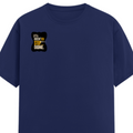 Male Classic Crew T-Shirt | Men's Regular Fit | 180 GSM Bio-Washed Cotton | Pre-Shrunk, Double-Stitched | Personalized | Typography | Self-improvement | Perseverance | Everyday | Empowering | Strong Until The End - right pocket - Royal Blue - mockup 4