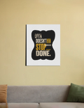 Canvas | Wall Art Decor | PolyCanvas Fabric, Wooden Frame | Fade-Proof & Durable | Unisex | Personalized | Typography | Self-improvement | Perseverance | Everyday | Empowering | Strong Until The End - front_16X20 In - 16X20 In - mockup 3