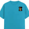 Female Classic Crew T-Shirt | Regular Fit | 180 GSM Bio-Washed Cotton Blend | Pre-Shrunk, Double-Stitched | Women | Personalized | Typography | Self-improvement | Perseverance | Everyday | Empowering | Strong Until The End - left pocket - SkyBlue - mockup 3