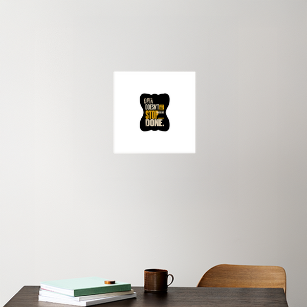 Acrylic Poster | Glossy 3mm Acrylic | Stick-On Wall Decor | Frameless | Unisex | Personalized | Typography | Self-improvement | Perseverance | Everyday | Empowering | Strong Until The End
