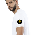 Ringer T-Shirt | Unisex Fit | 100% Cotton | Bio-Washed, Pre-Shrunk, Rib Neck | Adults | Personalized | Typography | Academia | Education | Graduation | Humorous - left sleeve - White Black - mockup 5