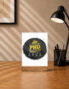 Acrylic Photo Frame With Stand - Humorous Academia