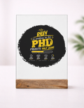 Acrylic Photo Frame with Stand | 5x7 Inch | Acrylic & Wood | UV Printed Tabletop Display | Universal | Personalized | Typography | Academia | Education | Graduation | Humorous - front_1 - mockup 2