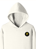 Pullover Hoodie | Unisex Regular Fit | Cotton Blend Tri-Layer | All-Season Comfort, Ribbed Cuffs | Adults | Personalized | Typography | Academia | Education | Graduation | Humorous - left pocket - Off White - mockup 3
