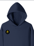 Pullover Hoodie | Unisex Regular Fit | Cotton Blend Tri-Layer | All-Season Comfort, Ribbed Cuffs | Adults | Personalized | Typography | Academia | Education | Graduation | Humorous - right pocket - Navy Blue - mockup 4