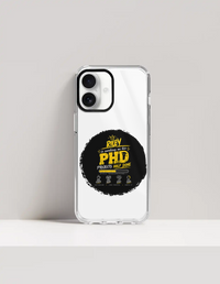Hard Clear Case | For iPhone | TPU & PC Hybrid | Camera Guard & Scratch-Proof | Unisex | Personalized | Typography | Academia | Education | Graduation | Humorous