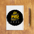 Sketchbook | A5 Size | 140 GSM Paper | Spiral Bound | Unisex | Personalized | Typography | Academia | Education | Graduation | Humorous - back - White - mockup 2