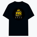 Cotton Stretch T-Shirt | Unisex Fit | 95% Cotton 5% Spandex | Breathable Flexible Durable | Adults | Personalized | Typography | Academia | Education | Graduation | Humorous - front - Navy Blue - mockup 1