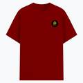 Cotton Stretch T-Shirt | Unisex Fit | 95% Cotton 5% Spandex | Breathable Flexible Durable | Adults | Personalized | Typography | Academia | Education | Graduation | Humorous - left pocket - Red - mockup 3