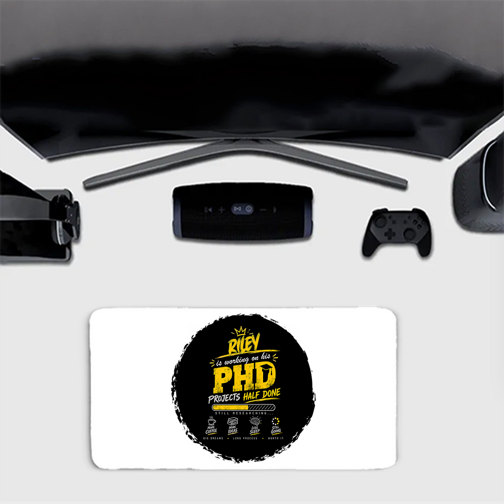 Gaming Pad | Extended Sizes 60x30cm & 80x33cm | 3mm Thick Skid-Proof Base | Smooth Control & Fade-Proof | Unisex | Personalized | Typography | Academia | Education | Graduation | Humorous - front_80x33cm - mockup 1