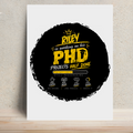 Metal Posters | 8x11.7 & 11.7x15.7 Inches | 1mm Thick Metal | Magnetic Mount | Waterproof | Glossy Finish | Home Decor | Personalized | Typography | Academia | Education | Graduation | Humorous - front - White - mockup 1