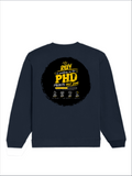 Oversized Sweatshirt | Relaxed Fit Unisex | 90% Cotton 10% Polyester 400 GSM | Pre-Shrunk Drop Shoulder | Unisex | Personalized | Typography | Academia | Education | Graduation | Humorous - back - Navy Blue - mockup 2