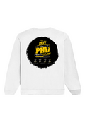 Oversized Sweatshirt | Relaxed Fit Unisex | 90% Cotton 10% Polyester 400 GSM | Pre-Shrunk Drop Shoulder | Unisex | Personalized | Typography | Academia | Education | Graduation | Humorous - back - White - mockup 2