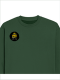 Oversized Sweatshirt | Relaxed Fit Unisex | 90% Cotton 10% Polyester 400 GSM | Pre-Shrunk Drop Shoulder | Unisex | Personalized | Typography | Academia | Education | Graduation | Humorous - right pocket - Bottle Green - mockup 4