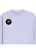 Oversized Sweatshirt | Relaxed Fit Unisex | 90% Cotton 10% Polyester 400 GSM | Pre-Shrunk Drop Shoulder | Unisex | Personalized | Typography | Academia | Education | Graduation | Humorous - right pocket - Lavender - mockup 4
