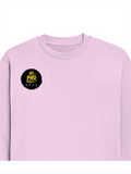 Oversized Sweatshirt | Relaxed Fit Unisex | 90% Cotton 10% Polyester 400 GSM | Pre-Shrunk Drop Shoulder | Unisex | Personalized | Typography | Academia | Education | Graduation | Humorous - right pocket - Light Baby Pink - mockup 4