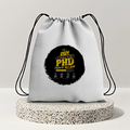 Drawstring Bag | 280 GSM | Durable Cotton | Secure Closure | Unisex | Personalized | Typography | Academia | Education | Graduation | Humorous - front - mockup 1