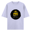 Oversized Standard T-Shirt | Unisex Relaxed Fit | 100% Super Combed Cotton | Soft, Breathable, Durable | Adult | Personalized | Typography | Academia | Education | Graduation | Humorous - front - Lavender - mockup 1
