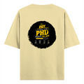 Oversized Standard T-Shirt | Unisex Relaxed Fit | 100% Super Combed Cotton | Soft, Breathable, Durable | Adult | Personalized | Typography | Academia | Education | Graduation | Humorous - back - Beige - mockup 2