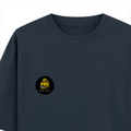 Oversized Standard T-Shirt | Unisex Relaxed Fit | 100% Super Combed Cotton | Soft, Breathable, Durable | Adult | Personalized | Typography | Academia | Education | Graduation | Humorous - left pocket - Navy Blue - mockup 3