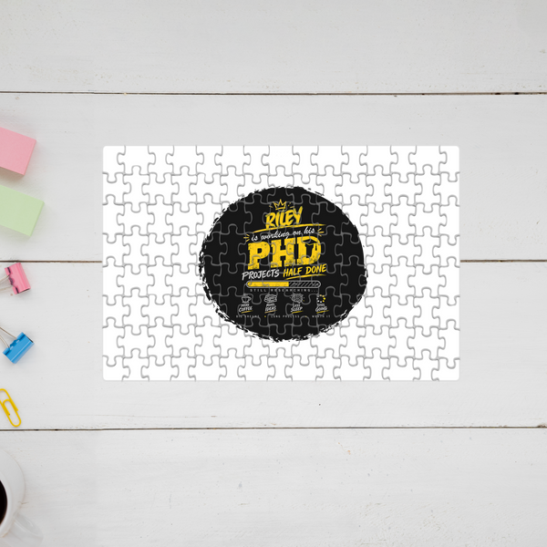 Jigsaw Puzzle | 120 Pieces A4 Size | Recycled Paper Semi-Glossy Finish | Fade-Proof Engaging Entertainment | Unisex | Personalized | Typography | Academia | Education | Graduation | Humorous