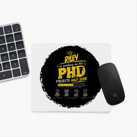 Mouse Pad | Standard Desk Size | Durable Fabric & Rubber | Skid-Proof Base, Smooth Surface, Fade-Proof | Unisex | Personalized | Typography | Academia | Education | Graduation | Humorous