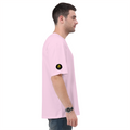 Oversized Classic T-Shirt | Unisex Relaxed Fit | 100% Super-Combed Cotton | Pre-Shrunk, Double-Stitched | Adults | Personalized | Typography | Academia | Education | Graduation | Humorous - left sleeve - Light Baby Pink - mockup 5