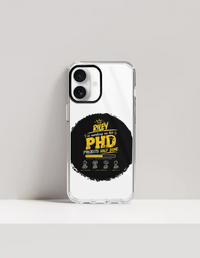 iPhone Glass Case | For Various iPhone Models | Tempered Glass & TPU | Hybrid Protection, Wireless Charging | Unisex | Personalized | Typography | Academia | Education | Graduation | Humorous
