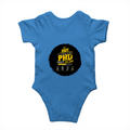 Baby Romper | 0-12 Months | 180 GSM Bio-Washed Cotton | Double-Stitched, Pre-Shrunk | Unisex | Personalized | Typography | Academia | Education | Graduation | Humorous - back - Orchid Blue - mockup 2