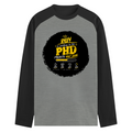 Male Raglan T-Shirt | Men's Regular Fit | 180 GSM Bio-Washed Fabric | Double Stitched, Ribbed Neck | Personalized | Typography | Academia | Education | Graduation | Humorous - front - mockup 1